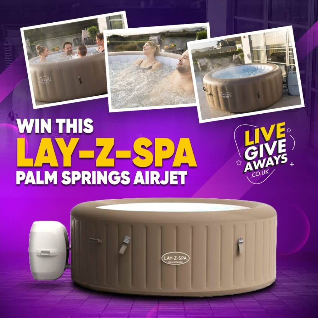 LayZSpa Palm Springs 140 AirJet 46 Person Spa + Water Treatment Kit