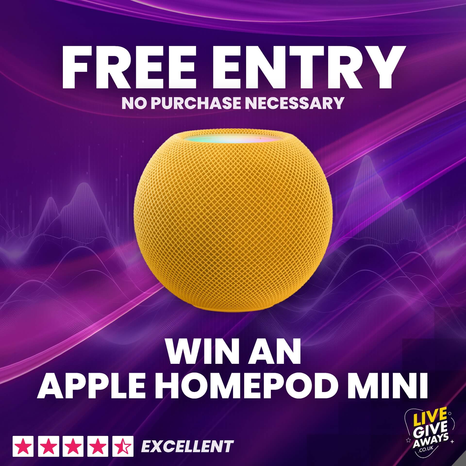 FREE ENTRY COMPETITION - Apple HomePod Mini