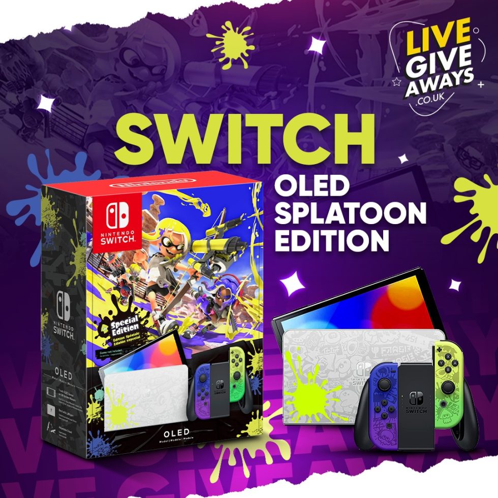 Nintendo Switch OLED Model Splatoon 3 Limited Edition Live Giveaways