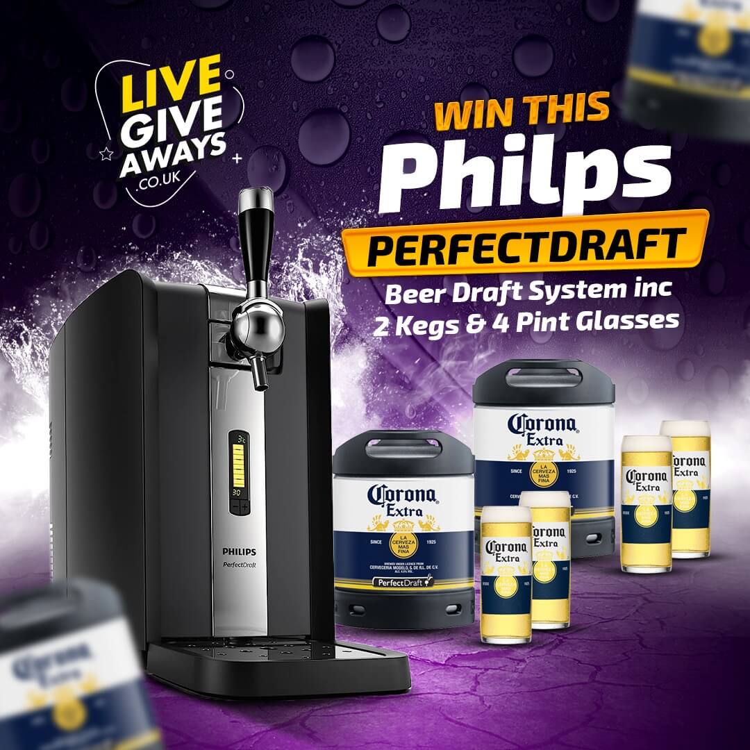 Philps PerfectDraft Beer Draft System inc 2 Kegs & 4 Pint Glasses