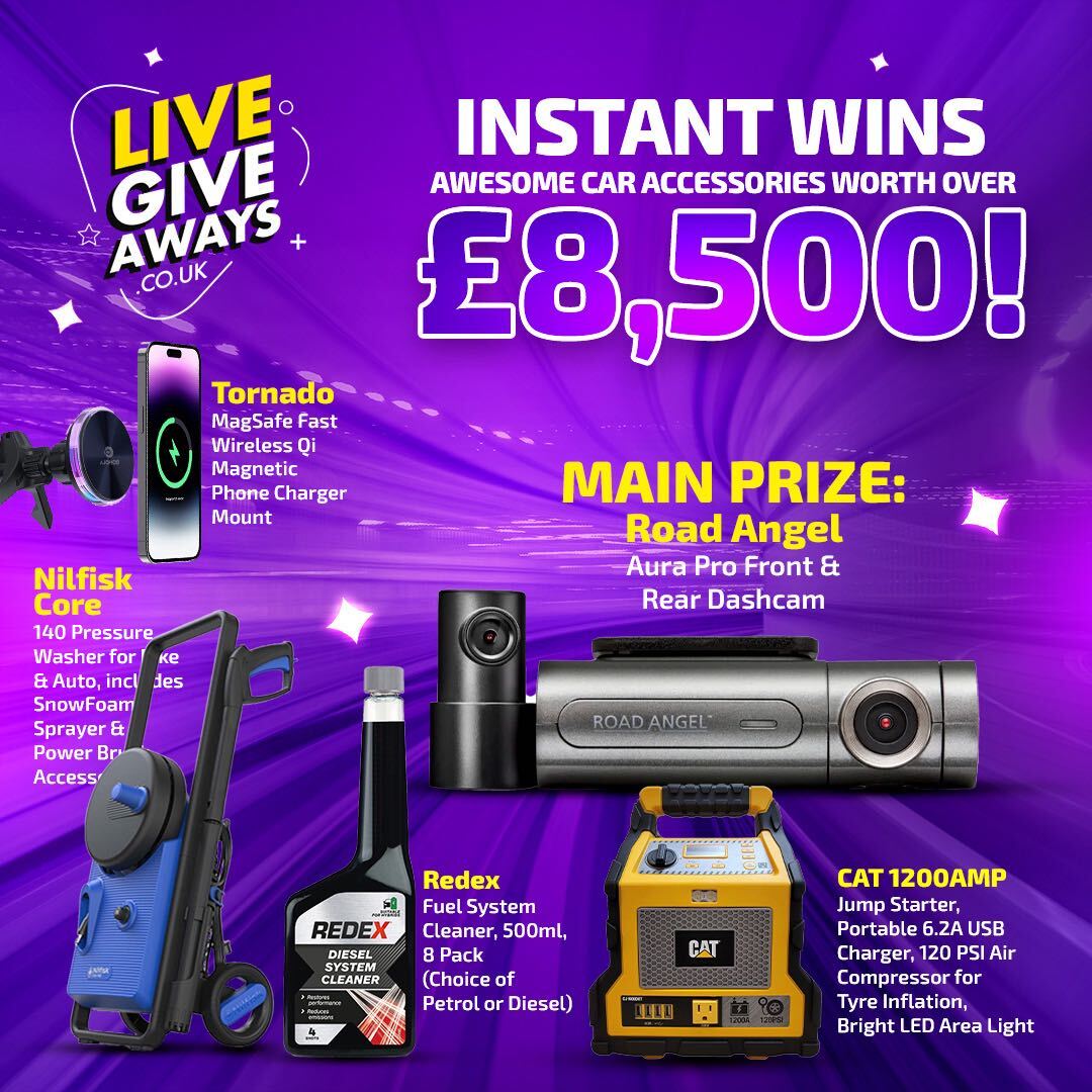 Instant Wins: Awesome Car Accessories worth over £8,500!