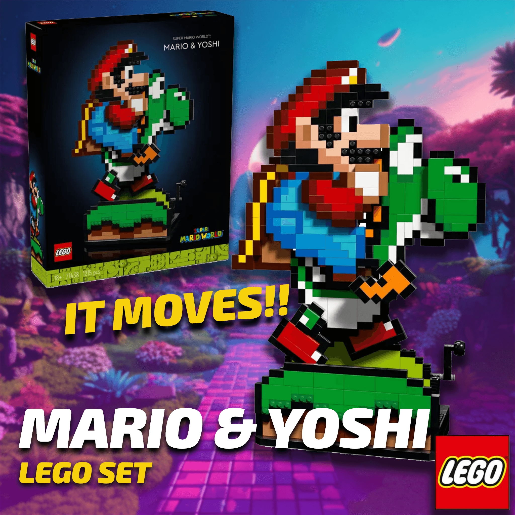 LEGO Super Mario World: Interactive Mario & Yoshi - Model 71438