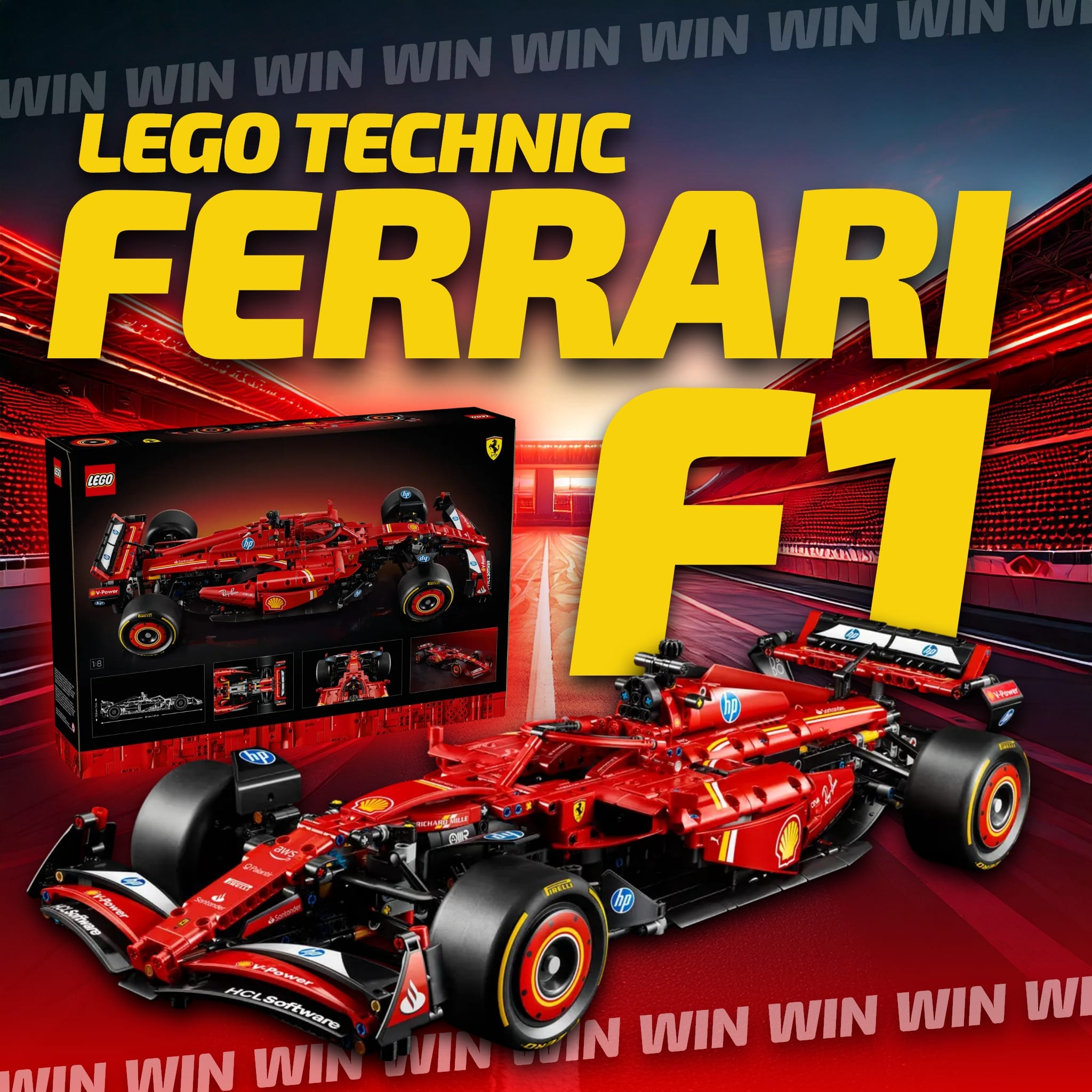 LEGO Technic Ferrari Formula 1 SF-24 Race Car - Model 42207