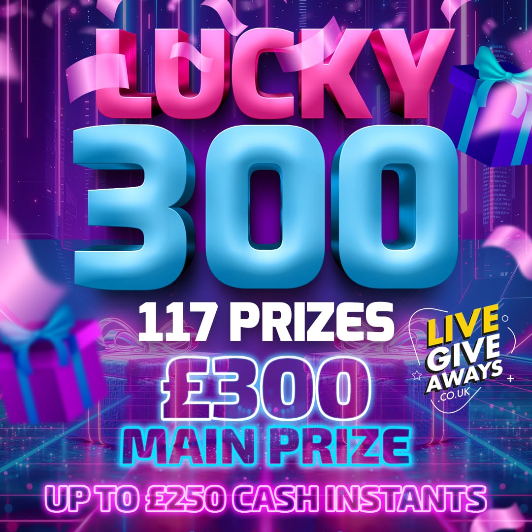 Lucky 300 v2: 30p Entry, £300 Main Prize, 117 Prizes! #2