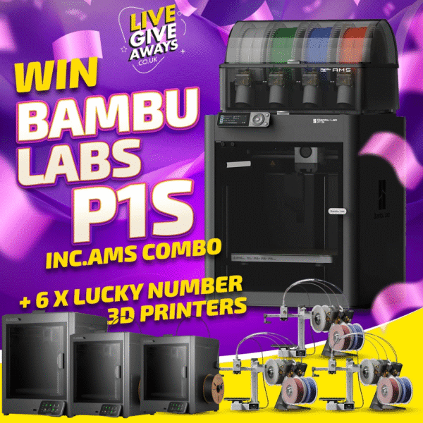 Bambu Labs P1S with AMS + 6 x Lucky Number A1 mini AMS/Centauri Carbon 3D Printers & 6 x Cash Instants! 🧩 V3 #3