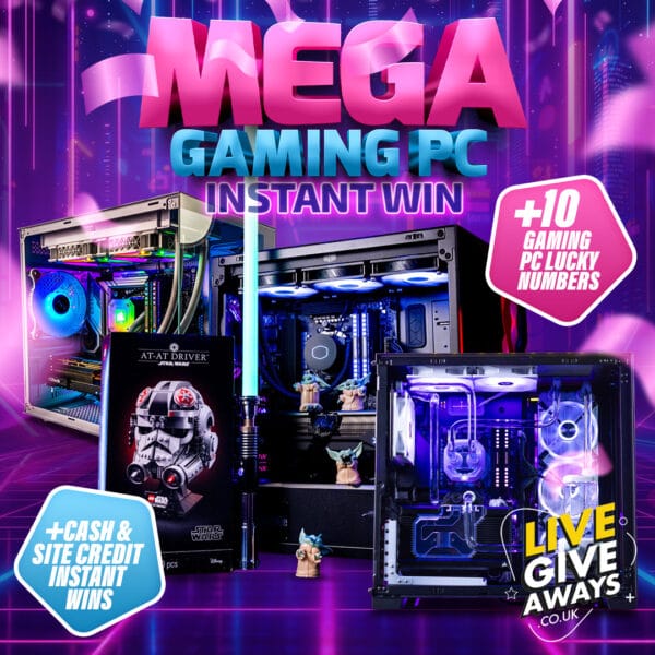 9800X3D RTX 5080 Watercooled Gaming PC + 10 x RTX 5070 Gaming PC Lucky Numbers!