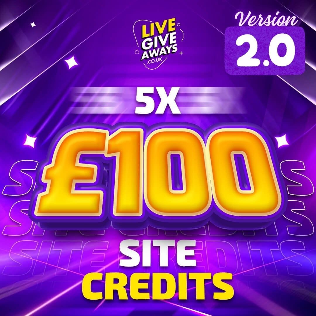 5 x Β£100 Site Credits V2 - 10 Lucky Numbers! πͺπͺπͺ