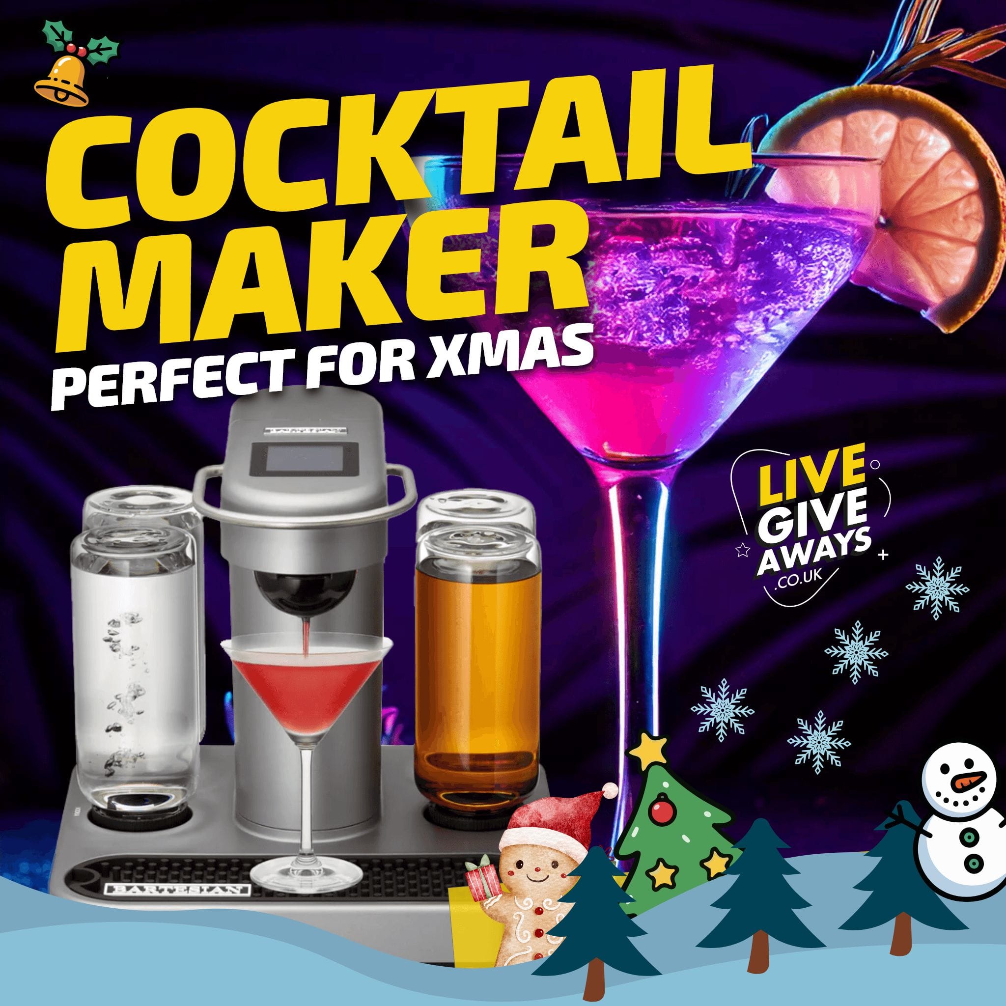 The Bartesian Cocktail Maker with Cocktail Pack + 10 Lucky Numbers! 🍸🍹