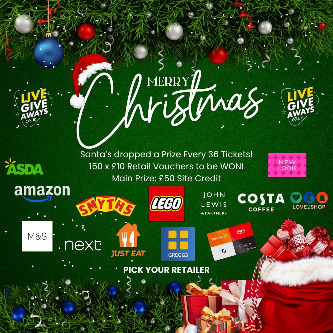 🎅 Santa's found a hole in his sack – Prize Every 36 Tickets! ❄️