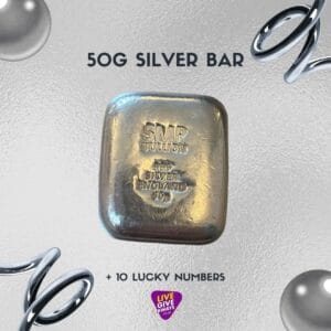 🩶 50G Silver Bar 🩶 + 10 Lucky Numbers!