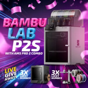 LATEST Bambu Labs P2S with AMS Pro 2 Combo + 6 x Lucky Number A1 mini AMS/Centauri Carbon 3D Printers & 6 x Cash Instants! 🧩