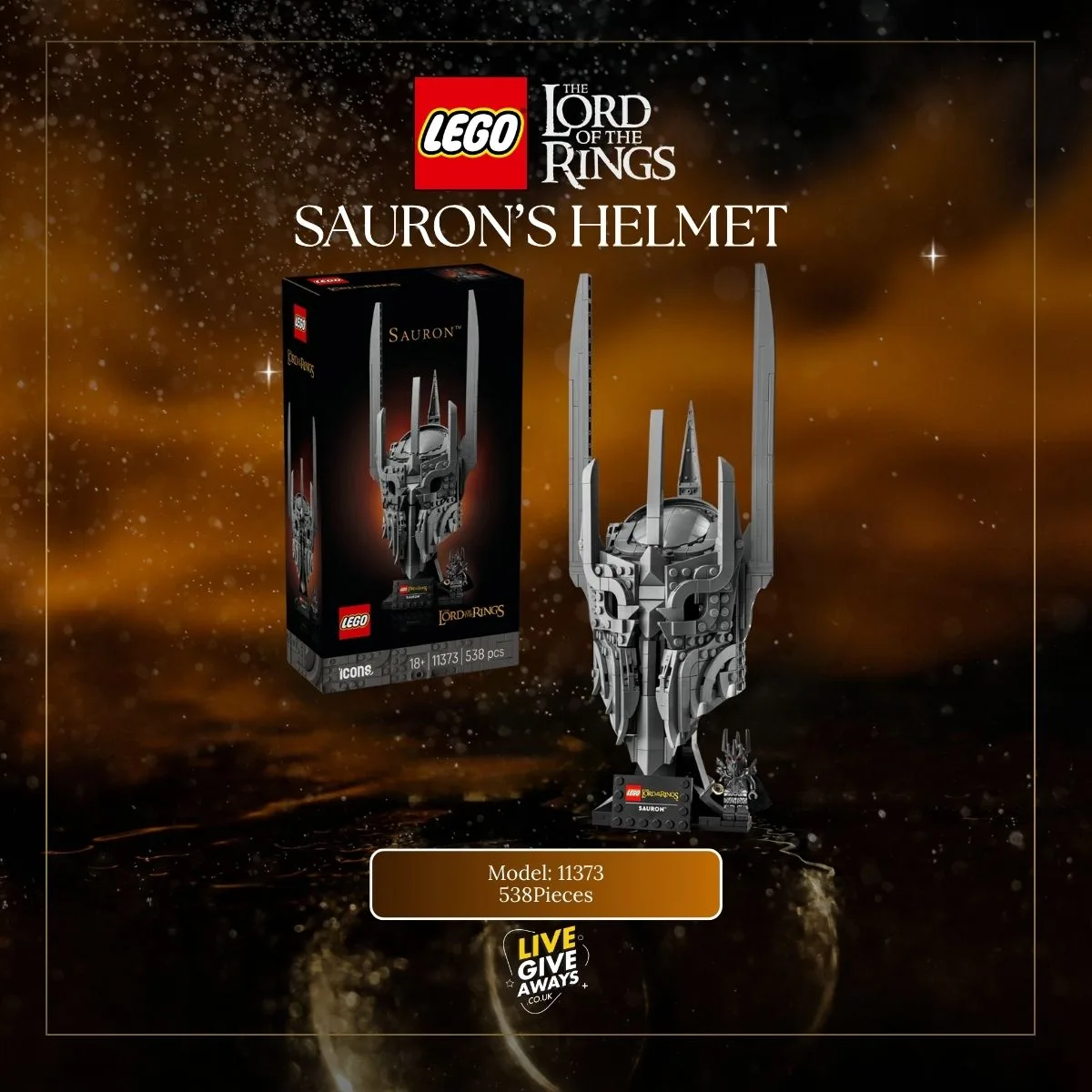 LEGO: The Lord Of The Rings: Sauron’s Helmet + 5 Lucky Numbers!