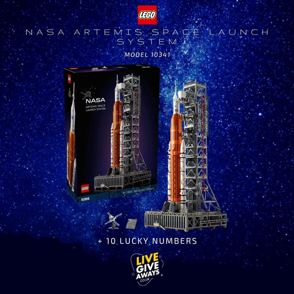 🚀🪐 LEGO NASA Artemis Space Launch System 🪐🚀 + 10 Lucky Numbers!