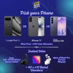 📱✨ Pick Your Phone V2: iPhone 17, Samsung S26 or Pixel 10!