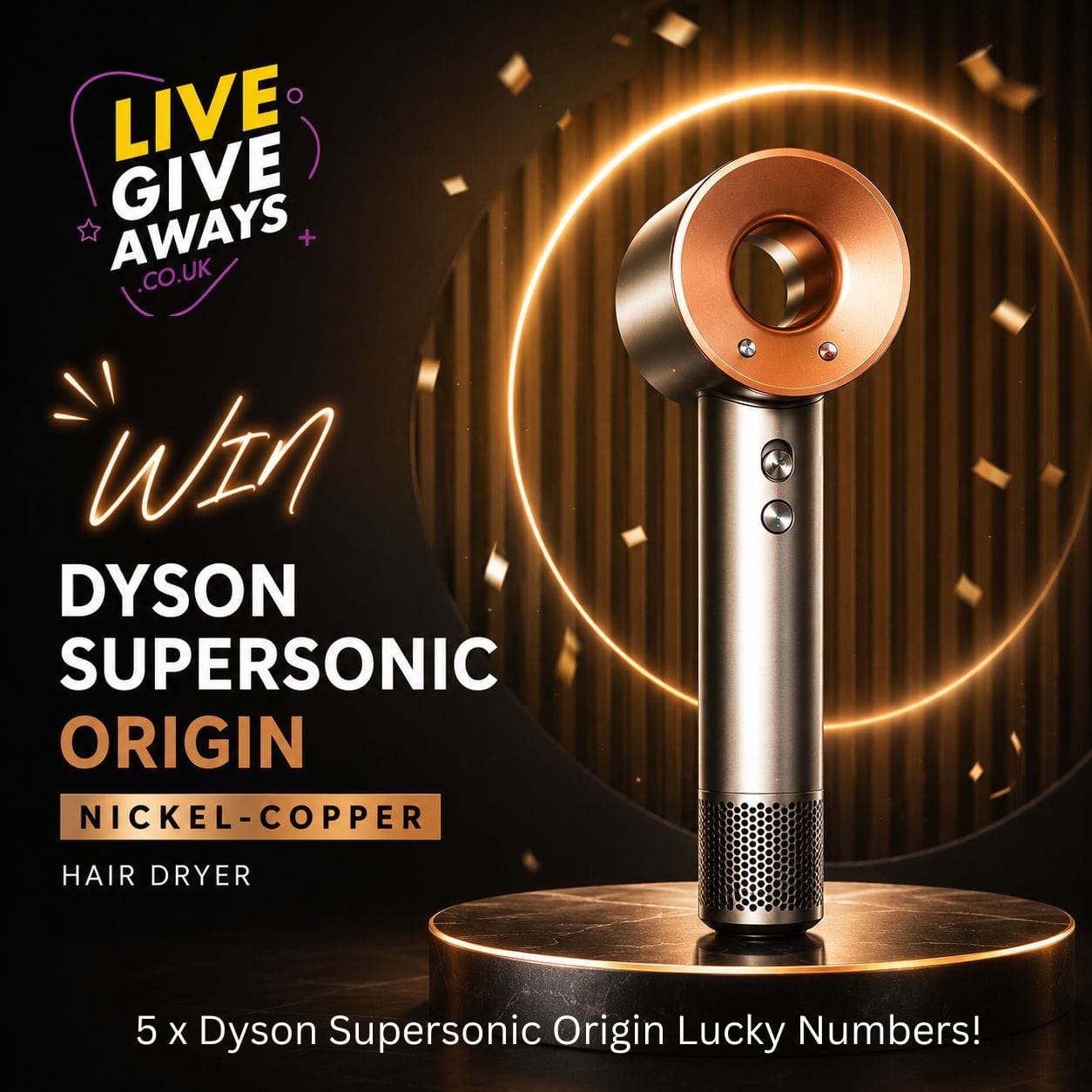 Dyson Supersonic Origin Hair Dryer + 5 Dyson Supersonic Lucky Numbers!