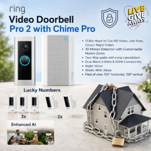 Ring Video Doorbell Pro 2 with Chime Pro + 20 Luck Numbers! 🚨