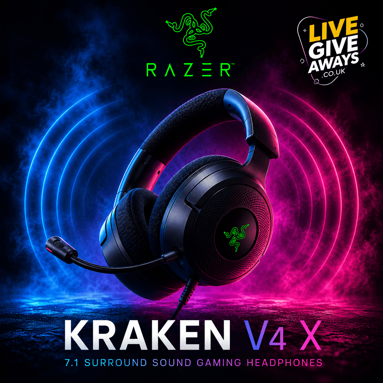 RAZER Kraken V4 X 7.1 Surround Sound Gaming Headset
