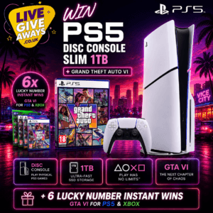 Grand Theft Auto VI PS5 Disc Console Bundle + 6 Lucky Numbers! 💃 🔫