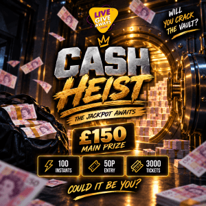 Cash Heist – Crack the Vault for a £150 Main Prize! 🔐🥷 💰