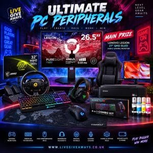🎮 Ultimate PC Peripherals: Win a Lenovo Legion OLED + Epic Instant Wins! 🏆