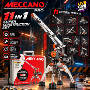 Meccano Pro 11 in 1 Super Construction Set 👷♂️