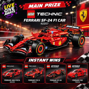 LEGO Technic Ferrari SF-24 F1 Car Model 42207 🏎️ + Awesome LEGO Ferrari Instants!